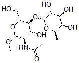 CAS#: 153756-68-4， N-[(2R,3R,4R,5S,6R)-4-Hydroxy-6-(Hydroxymethyl)-2-Methoxy-5-[(2R,3R,4S,5R,6R)-3,4,5-Trihydroxy-6-Methyloxan-2-Yl]Oxyoxan-3-Yl]Acetamide