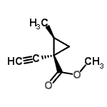 CAS#: 153943-62-5， Methyl (1R,2S)-1-Ethynyl-2-Methylcyclopropanecarboxylate