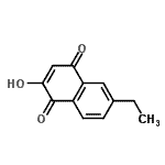 CAS#: 154028-30-5， 6-Ethyl-2-Hydroxy-1,4-Naphthoquinone