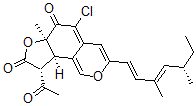 CAS#: 154037-52-2， (6aR,9R,9aR)-9-Acetyl-5-Chloro-3-[(1E,3E,5S)-3,5-Dimethylhepta-1,3-Dienyl]-6a-Methyl-9,9a-Dihydrofuro[5,4-h]Isochromene-6,8-Dione