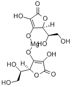 结构式 CAS# 15431-40-0, 镁抗坏血酸盐水合物