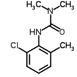 结构式 CAS# 15441-90-4, 3-(2-氯-6-甲基苯基)-1,1-二甲基脲