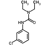 structure of CAS# 15441-95-9, 3-(3-Chlorophenyl)-1,1-Diethylurea;1-(3-chlorophenyl)-3,3-diethylurea;N'-(3-chlorophenyl)-N,N-diethylurea;N'-(3-Chlorophenyl)-N,N-diethylurea #