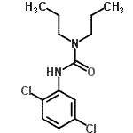 结构式 CAS# 15442-00-9, 3-(2,5-二氯苯基)-1,1-二丙基脲