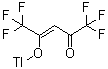 structure of CAS# 15444-43-6, Thallium(I) hexafluoroacetylacetonate;3-penten-<wbr>2-one, 1,<wbr>1,1,5,5,5<wbr>-hexafluo<wbr>ro-4-hydr<wbr>oxy-, tha<wbr>llium(1+)<wbr> salt, (3<wbr>Z)- (1:1);Thallium hexafluoroacetylacetonate;THALLIUM HEXAFLUOROPENTANEDIONATE