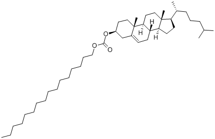 结构式 CAS# 15455-87-5, (3beta)-胆甾-5-烯-3-醇3-(十六烷基碳酸酯)