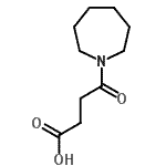 structure of CAS# 154740-93-9, 4-(1-Azepanyl)-4-Oxobutanoic Acid;1H-azepine-1-butanoic acid, hexahydro-g-oxo-;4-(1-azepanyl)-4-oxobutanoic acid;4-(azepan-1-yl)-4-oxobutanoic acid