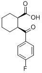 structure of CAS# 154810-33-0, (1R,2S)-2-(4-Fluorobenzoyl)Cyclohexane-1-Carboxylate;(1R,2S)-2-[(4-Fluorophenyl)-Oxomethyl]-1-Cyclohexanecarboxylate;(1R,2S)-2-(4-Fluorophenyl)Carbonylcyclohexane-1-Carboxylate;Zinc04262295