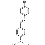 structure of CAS# 15485-29-7, 4-{(E)-[(4-Bromophenyl)Imino]Methyl}-N,N-Dimethylaniline;(4-bromophenyl)[4-(dimethylamino)benzylidene]amine;4-{(E)-[(4-bromophenyl)imino]methyl}-N,N-dimethylaniline;4-{[(4-bromophenyl)imino]methyl}-N,N-dimethylaniline