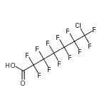 CAS#: 1550-24-9， 7-Chloro-2,2,3,3,4,4,5,5,6,6,7,7-Dodecafluoroheptanoic Acid