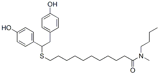 CAS#: 155143-02-5， 11-[1,2-Bis(4-Hydroxyphenyl)Ethylsulfanyl]-N-Butyl-N-Methylundecanamide