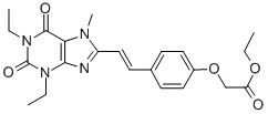 CAS#: 155272-10-9， Ethyl 2-[4-[(E)-2-(1,3-Diethyl-7-Methyl-2,6-Dioxopurin-8-Yl)Ethenyl]Phenoxy]Acetate