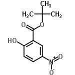 structure of CAS# 155388-63-9, 2-Methyl-2-Propanyl 2-Hydroxy-5-Nitrobenzoate