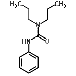 structure of CAS# 15545-56-9, 3-Phenyl-1,1-Dipropylurea;1-phenyl-3,3-dipropylurea;N'-Phenyl-N,N-dipropylurea #;Urea, 3-phenyl-1,1-dipropyl-