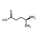 结构式 CAS# 1558-59-4, (4S)-4-氨基戊酸