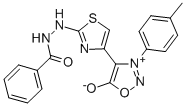 CAS#: 155811-73-7， N-[[4-[4-(4-Methylphenyl)-2-Oxido-5H-1,2,4-Oxadiazol-2-Ium-3-Yl]-1,3-Thiazol-2-Yl]Imino]Benzamide