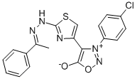 CAS#: 155812-27-4， 3-(4-Chlorophenyl)-4-[2-((2Z)-2-(1-Phenylethylidene)Hydrazinyl)-1,3-Thiazol-4-Yl]Oxadiazol-3-Ium-5-Olate