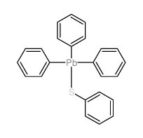 结构式 CAS# 15590-77-9, 三苯基铅苯基硫化物