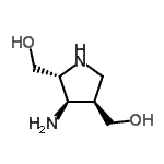 CAS 登录号：155935-60-7， [(2R,3R,4R)-3-氨基-2,4-吡咯烷二基]二甲醇