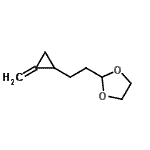 CAS 登录号：156049-56-8， 2-[2-(2-亚甲基环丙基)乙基]-1,3-二氧戊环