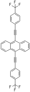 CAS#: 156301-66-5， 9,10-Bis{[4-(Trifluoromethyl)Phenyl]Ethynyl}Anthracene