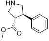 结构式 CAS# 156469-70-4, 4-苯基吡咯烷-3-羧酸甲酯
