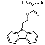 structure of CAS# 15657-91-7, 2-(9H-Carbazol-9-Yl)Ethyl Methacrylate;2-(9H-carbazol-9-yl)ethyl 2-methylprop-2-enoate;2-(N-carbazolyl)ethyl methacrylate;9H-Carbazole-9-ethylmethacrylate