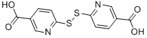 structure of CAS# 15658-35-2, 6,6'-Dithiodinicotinic Acid;6-[(5-Carboxy-2-Pyridyl)Disulfanyl]Pyridine-3-Carboxylic Acid;6-[(5-Carboxy-2-Pyridyl)Disulfanyl]-3-Pyridinecarboxylic Acid;6-[(5-Carboxy-2-Pyridyl)Disulfanyl]Nicotinic Acid