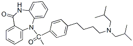 CAS#: 156586-94-6， 11-[2-[4-[4-(Bis(2-Methylpropyl)Amino)Butyl]Phenyl]Acetyl]-5H-Benzo[b][1,4]Benzodiazepin-6-One