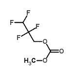 structure of CAS# 156783-98-1, Methyl 2,2,3,3-Tetrafluoropropyl Carbonate;2,2,3,3-tetrafluoropropyl methoxyformate;Methyl (2,2,3,3-tetrafluoropropyl) carbonate;Methyl 2,2,3,3-tetrafluoroprop-1-yl carbonate