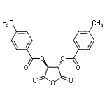 结构式 CAS# 156835-63-1, (3S,4S)-2,5-二氧代四氢呋喃-3,4-二基二(4-甲基苯甲酸酯)