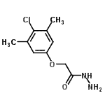 结构式 CAS# 156867-62-8, 2-(4-氯-3,5-二甲基苯氧基)乙酰肼