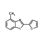 structure of CAS# 1569-83-1, 2-(2-Furyl)-4-Methyl-1,3-Benzothiazole;2-(furan-2-yl)-4-methylbenzo[d]thiazole