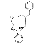 structure of CAS# 156970-79-5, 1,7-Dibenzyl-1,4,7,10-Tetraazacyclododecane;1,7-Dibenzyl-1,4,7,10-tetraazacyclododecane;N(1),N(7)-Dibenzylcyclen