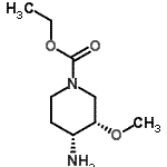 CAS#: 156970-97-7， Ethyl (3S,4R)-4-Amino-3-Methoxy-1-Piperidinecarboxylate