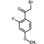 structure of CAS# 157014-35-2, 2-Bromo-1-(2-Fluoro-4-Methoxyphenyl)Ethanone;2-Bromo-1-(2-Fluoro-4-Methoxyphenyl)Ethan-1-One;2-Bromo-1-(2-fluoro-4-methoxy-phenyl)-ethanone;2-Bromo-2<wbr>'-fluoro-<wbr>4'-methox<wbr>yacetophe<wbr>none, 2-B<wbr>romo-1-(2<wbr>-fluoro-4<wbr>-methoxyp<wbr>henyl)eth<wbr>an-1-one,<wbr> 4-(Bromo<wbr>acetyl)-3<wbr>-fluoroan<wbr>isole