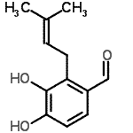 CAS#: 157027-24-2， 3,4-Dihydroxy-2-(3-Methyl-2-Buten-1-Yl)Benzaldehyde