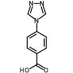 结构式 CAS# 157069-48-2, 4-(4H-1,2,4-三唑-4-基)苯甲酸
