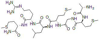 CAS#: 157203-83-3， L-Alanyl-L-methionylglycyl-L-methionyl-L-leucyl-L-arginyl-L-Methioninamide