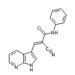 CAS#: 157561-97-2， (2E)-2-Cyano-N-Phenyl-3-(1H-Pyrrolo[2,3-b]Pyridin-3-Yl)Acrylamide