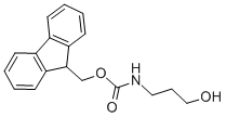 structure of CAS# 157887-82-6, N-(3-Hydroxypropyl)-Carbamic Acid 9H-Fluoren-9-Ylmethyl Ester;9-FLUORENYLMETHYL N-(3-HYDROXYPROPYL)CARBAMATE;N-(9-FLUORENYLMETHOXYCARBONYL)-BETA-ALANINOL;4-(FMOC-AMINO)-1-PROPANOL