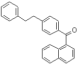 结构式 CAS# 158098-50-1, 1-萘基[4-(2-苯基乙基)苯基]甲酮