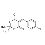 CAS#: 15851-87-3， 5-(4-Chlorobenzylidene)-2,2-Dimethyl-1,3-Dioxane-4,6-Dione