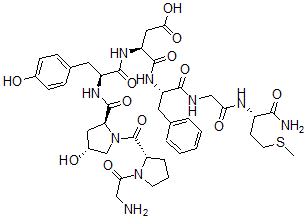 CAS#: 158641-27-1， Glycyl-prolyl-hydroxyprolyl-tyrosyl-aspartyl-phenylalanyl-glycyl-methioninamide