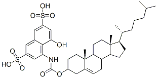 CAS#: 158721-72-3， 4-(((3-Cholesteryloxy)Carbonyl)Amino)-5-Hydroxy-2,7-Naphthalenedisulfonic Acid