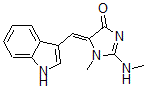 CAS#: 158761-04-7， (5E)-5-(1H-indol-3-ylmethylidene)-1-methyl-2-methylamino-imidazol-4-one