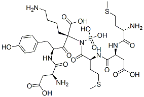 CAS#: 158999-11-2， (2S)-6-Amino-2-[[(2S)-2-[[(2S)-2-[[(2S)-2-[[(2S)-2-[[(2S)-2-Amino-4-Hydroxy-4-Oxobutanoyl]Amino]-3-(4-Phosphonooxyphenyl)Propanoyl]Amino]-4-Methylsulfanylbutanoyl]Amino]-4-Hydroxy-4-Oxobutanoyl]Amino]-4-Methylsulfanylbutanoyl]Amino]Hexanoic Acid
