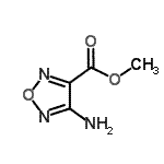 structure of CAS# 159013-94-2, Methyl 4-Amino-1,2,5-Oxadiazole-3-Carboxylate;4-Amino-1,2,5-oxadiazole-3-carboxylicacid methylester;4-Amino-furazan-3-carboxylic acid methyl ester;Furazan-3-carboxylic acid, 4-amino-, methyl ester