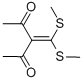 structure of CAS# 15908-50-6, 3-[Bis(Methylthio)Methylene]-2,4-Pentanedione;3-[Bis(Methylsulphanyl)Methylidene]Pentane-2,4-Dione;3-[BIS(METHYLSULFANYL)METHYLENE]-2,4-PENTANEDIONE;3-[DI(METHYLTHIO)METHYLIDENE]PENTANE-2,4-DIONE
