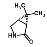 CAS#: 159172-92-6， (1R,5S)-6,6-Dimethyl-3-Azabicyclo[3.1.0]Hexan-2-One